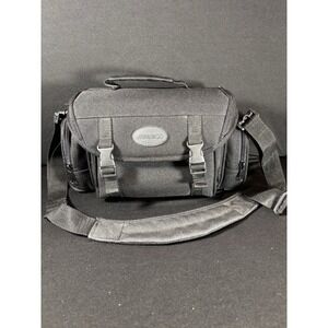 Ambico Black Nylon Padded Camera‎ Bag W/Strap